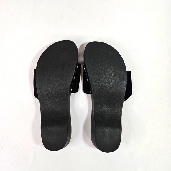 Chanel Black Suede Sandals Size 38 - Picture 8 of 8